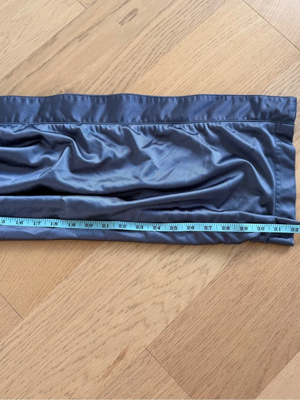 Nike Men's Shiny Track Pants - Charcoal Blue